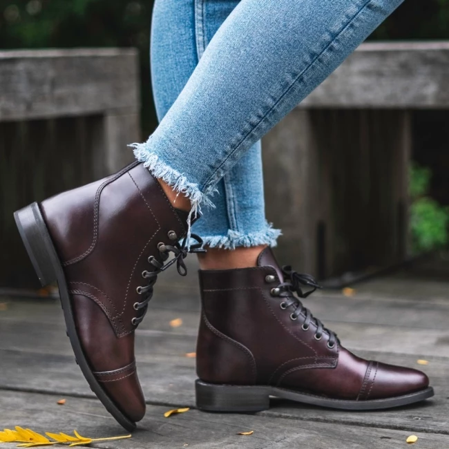 Thursday Boots Captain Veterlaarzen Dames Bruin | NL428604