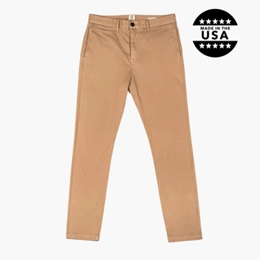 Thursday Boots Axe Slim Fit Chinos Broek Heren Bruin | NL428214